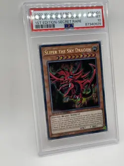 Slifer the Sky Dragon PSA 10 GEM MINT💎 Secret Rare SBC1-ENH01 Speed Duel Yugioh - Image 5