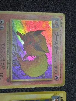 (MP) Eevee Vaporeon Jolteon Flareon Holo Jungle 4set Pokemon Card - Image 2