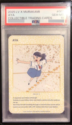 PSA 10 Louis Vuitton x Takashi Murakami AYA Trading Card 2003 007 C Japanese - Image 1