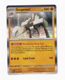 Garganacl - 104/182 SV04: Paradox Rift 2023 Holo Rare Pokemon Card Near Mint NM - Image 1