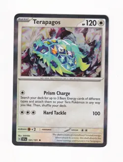 Terapagos 161/191 SV08: Surging Sparks Holo Rare Pokemon Card Near Mint NM - Image 1