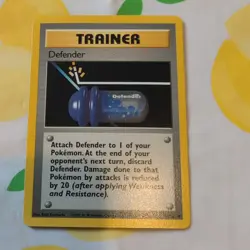 Pokemon TCG Defender 80/102 Unlimited Base Set Trainer Card - Image 1