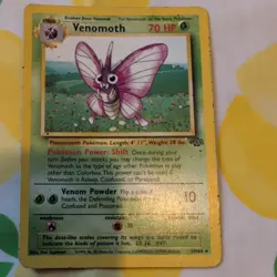 Venomoth - Jungle 29/64 - Non-Holo (Rare) Pokemon Card 1999 - Image 1