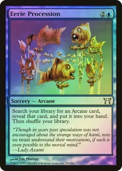 Champions of Kamigawa MTG Foil Eerie Procession Magic - Image 1