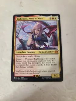 1x Lightning, Army of One #233 (NM) Final Fantasy FIN Magic MTG x1 - Image 1