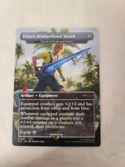 Sword of Truth and Justice Tidus's Brotherhood NM MTG Final Fantasy Secret Lair - Image 1
