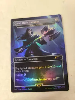 MTG Gaia's Dark Hammer - Colossus Hammer (Rainbow Foil) Secret Lair Drop Foil - Image 1