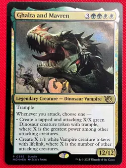 MTG Foil 1X Ghalta and Mavren X1 March of the Machine (Misc Promo) Magic - NM - Image 1