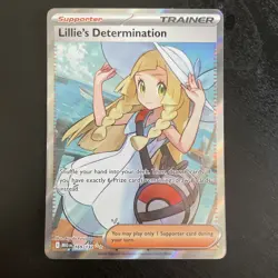 Lillie's Determination 169/132 Pokemon Mega Evolution Full Art - Image 1