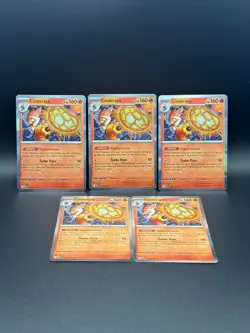Lot of (5) Holo Cinderace Pokemon 028/132 Holo Rare ME01: Mega Evolution - Image 1