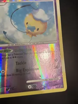 Pokemon TCG Drifloon SH1 Stormfront Reverse Holo Shiny Secret Rare - Image 2