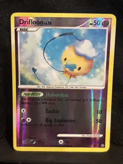 Pokemon TCG Drifloon SH1 Stormfront Reverse Holo Shiny Secret Rare - Image 3