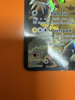 Pokemon TCG Pikachu XY124 Promo Holo HP Heavily Played (Read Description) - Image 5