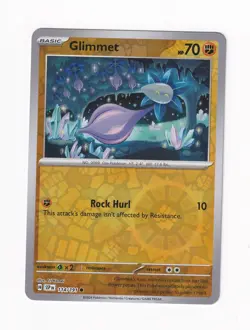 Glimmet 114/191 SV08: Surging Sparks Reverse Holo Common Pokemon Near Mint NM - Image 1