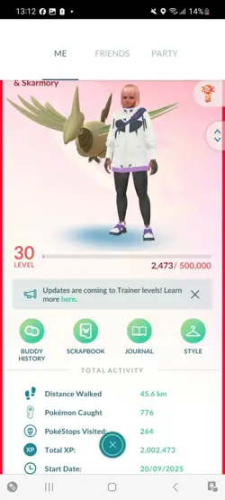 Pokemon Go (Stage 30) Shiny Skarmory ( 50 Shinys ) - Image 1