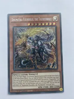 DOOD-EN026 Dogmatika Fleurdelis, the Thunderbolt Secret Rare 1st YuGiOh - Image 1