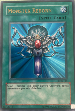 Monster Reborn - LOB-118 Ultra Rare UNL ED YuGiOh TCG Card - Image 1