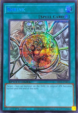 Shrink - SBC2-ENB11 Speed Duel Secret Rare 1st Edition YuGiOh TCG Card - Image 1