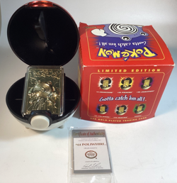 Pokemon 23K Gold Plated Card Burger King Limited Edition Poliwhirl #61 COA - Image 3