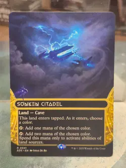 R 0041 Sunken Citadel STELLAR SIGHTS BORDERLESS Edge of Eternities MTG Card Land - Image 1