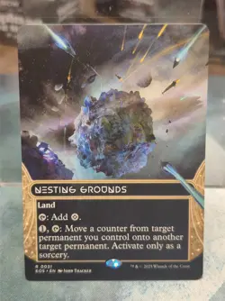 R 0031 Nesting Grounds STELLAR SIGHTS BORDERLESS Edge of Eternities MTG Card - Image 1