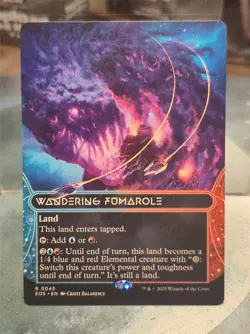 R 0045 Wandering Fumarole STELLAR SIGHTS BORDERLESS Edge of Eternities MTG Card - Image 1