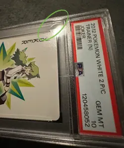 2012 POKEMON WHITE 2 PLAYING CARDS JOKER TRAINER (N) PSA 10 GEM MINT - Image 4
