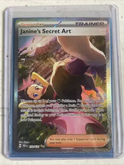 Pokemon Prismatic Evolutions TCG Janine’s Secret Art 173/131 SIR Card - Image 1