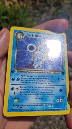 Dark Blastoise 3/82 Team Rocket Holo 1st Edition Pokemon Card SWIRL - Image 2