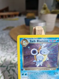 Dark Blastoise 3/82 Team Rocket Holo 1st Edition Pokemon Card SWIRL - Image 3