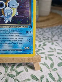 Dark Blastoise 3/82 Team Rocket Holo 1st Edition Pokemon Card SWIRL - Image 5