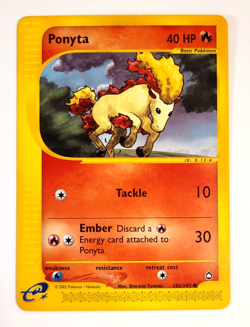 Near Mint - Ponyta Aquapolis 102/147 Vintage WOTC era E-Reader Pokemon Card - Image 1