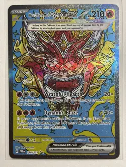Hearthflame Mask Ogerpon EX 148/131 - Prismatic Evolutions Holo Pokemon Card NM - Image 1