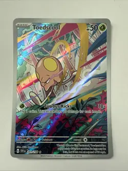 TOEDSCOOL 2023 POKEMON CARD #201/198 SCARLET & VIOLET ILLUSTRATION RARE - Image 1