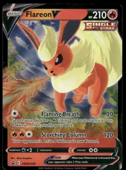 Flareon V - SWSH149 Promo Holo SWSH: Sword & Shield Promo Cards NM - Image 1