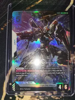 Freedom Gundam - Gundam The Card Game G001-065 LR Legendary Rare Holo Foil - Image 1