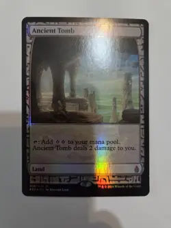 UPDATE LOWEST PRICE MTG English Ancient Tomb NM Foil Zendikar Expeditions - Image 1