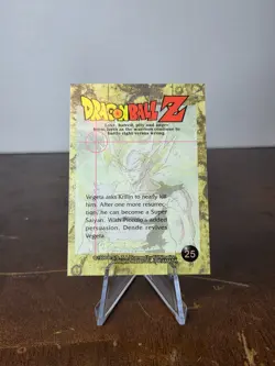 Dragon Ball Z 1999 Artbox JPP/Amada Card - #25 Vegeta/Dende LP - Image 2