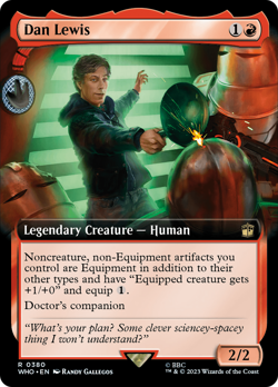 Dan Lewis (EXTENDED ART) #380 | Near Mint | Doctor Who Magic MTG - Image 1