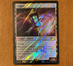 TARDIS P 0001, LP Surge Foil, MagicCon: Las Vegas 2023, MTG Dr. Who Promo Doctor - Image 1