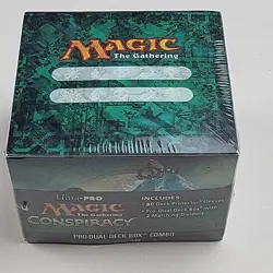 MTG Magic Conspiracy Ultra Pro Dual Deck Box w/2 Dividers 80 Dack Fayden Sleeves - Image 1