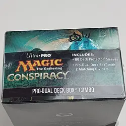 MTG Magic Conspiracy Ultra Pro Dual Deck Box w/2 Dividers 80 Dack Fayden Sleeves - Image 3