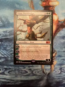 Nissa, Worldwaker Core Set 2015 (M15) NM Excellent Condition - Image 1