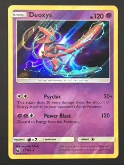 Pokemon TCG Deoxys 67/168 Holo Rare SM Celestial Storm NM - Image 1