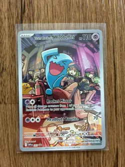 TEAM ROCKET'S WOBBUFFET SVP 203 PROMO DESTINED RIVALS SV10 POKEMON - Image 1