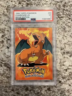 1999 TOPPS POKEMON THE MOVIE EDITION #E6 CHARIZARD #6 PSA 3 - Image 1