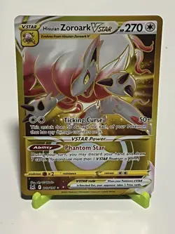 Pokemon Hisuian Zoroark VSTAR 213/196 Lost Origin Secret Rare NM Condition - Image 1