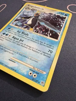 Empoleon 4/130 Pokemon 2007 Diamond & Pearl Holo Rare WITH SWIRL MP - Image 3