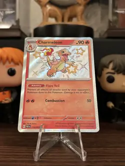 Pokemon TCG Charmeleon 110/091 Shiney Scarlet & Violet Paldean Fates Holo - Image 3