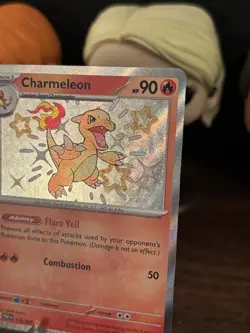 Pokemon TCG Charmeleon 110/091 Shiney Scarlet & Violet Paldean Fates Holo - Image 5